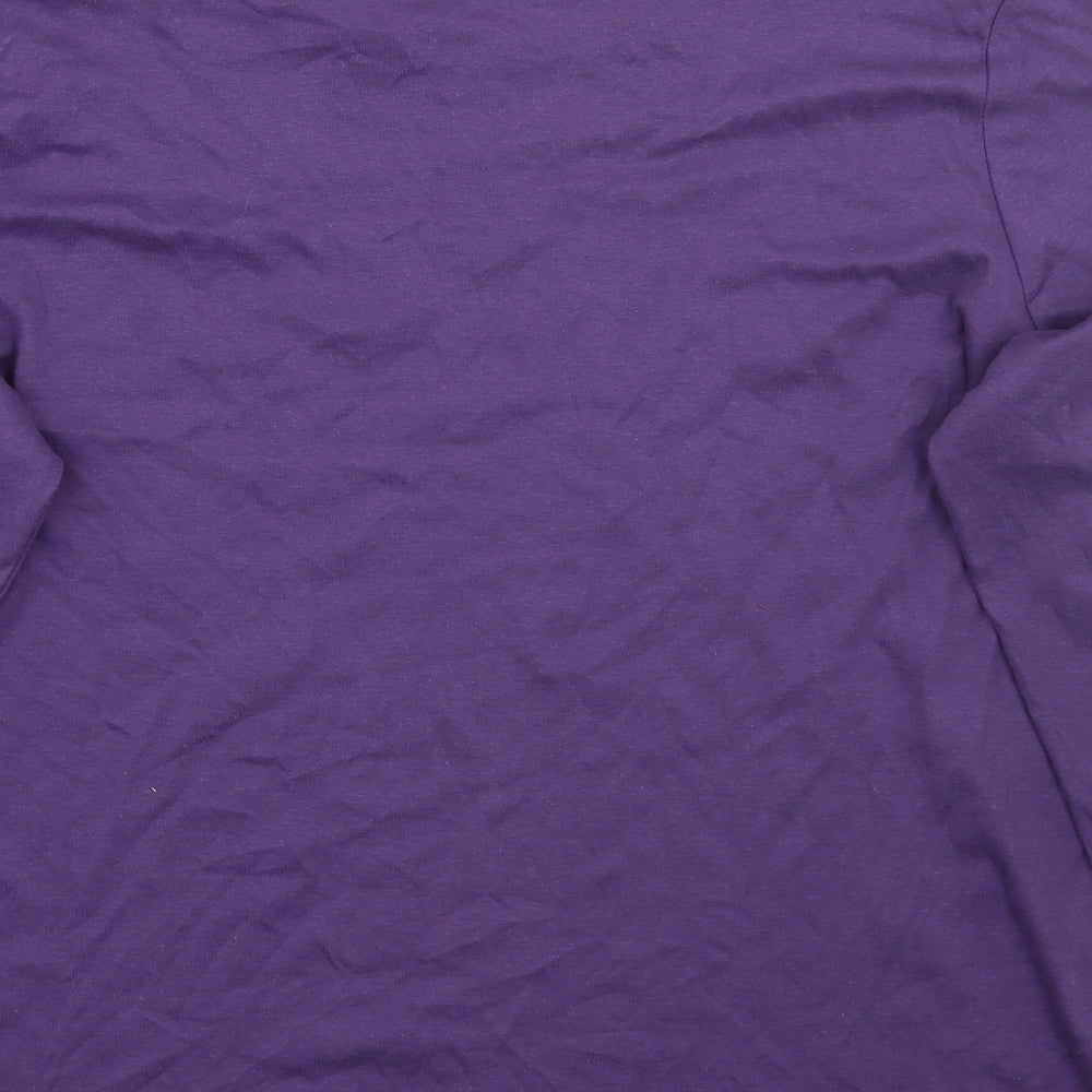 Evans Womens Purple   Basic T-Shirt Size 22