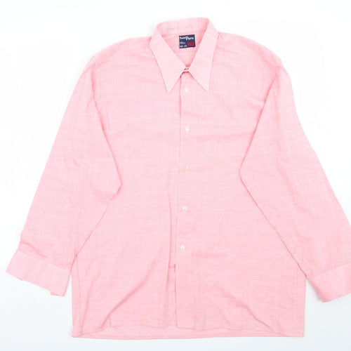 Saint pierre Mens Pink Geometric   Button-Up