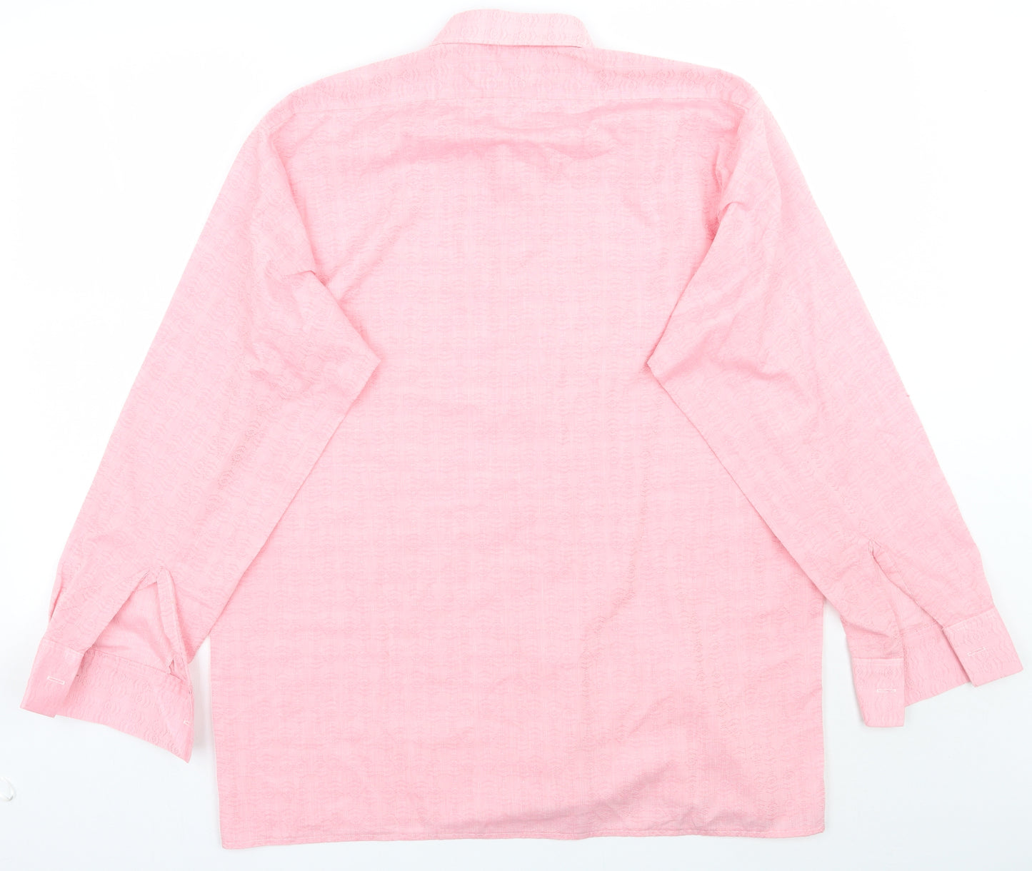 Saint pierre Mens Pink Geometric   Button-Up
