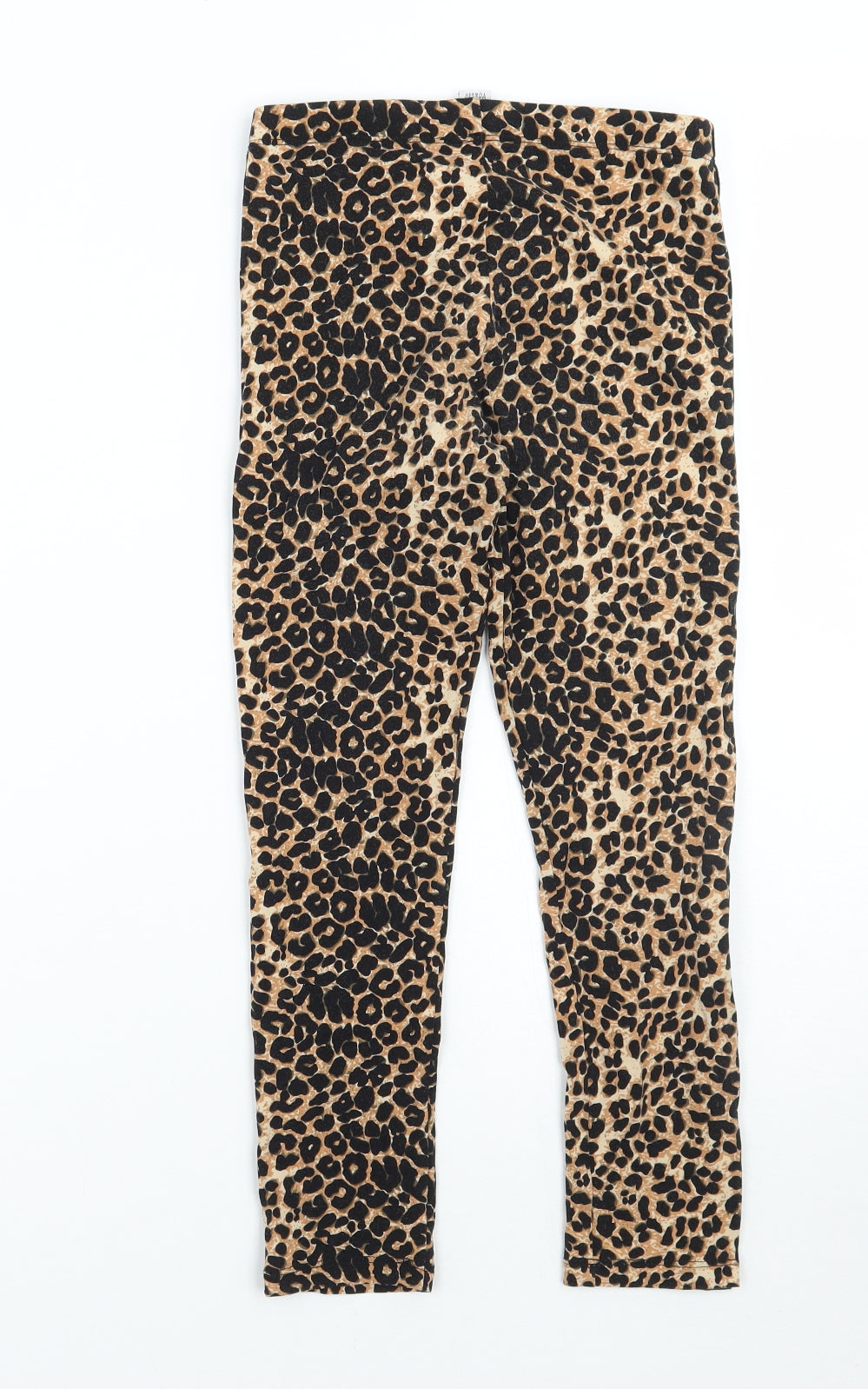 Primark Girls Brown Animal Print  Jegging Trousers Size 9 Years