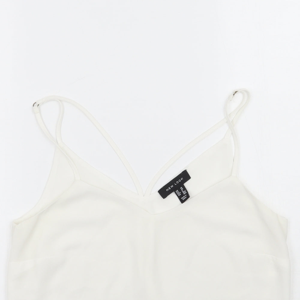 Newlook Womens White   Basic Tank Size 10