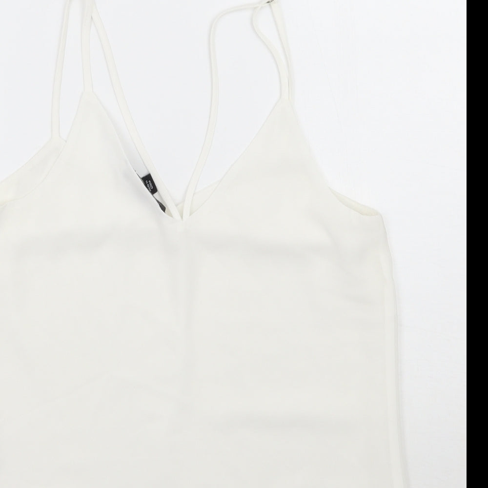 Newlook Womens White   Basic Tank Size 10