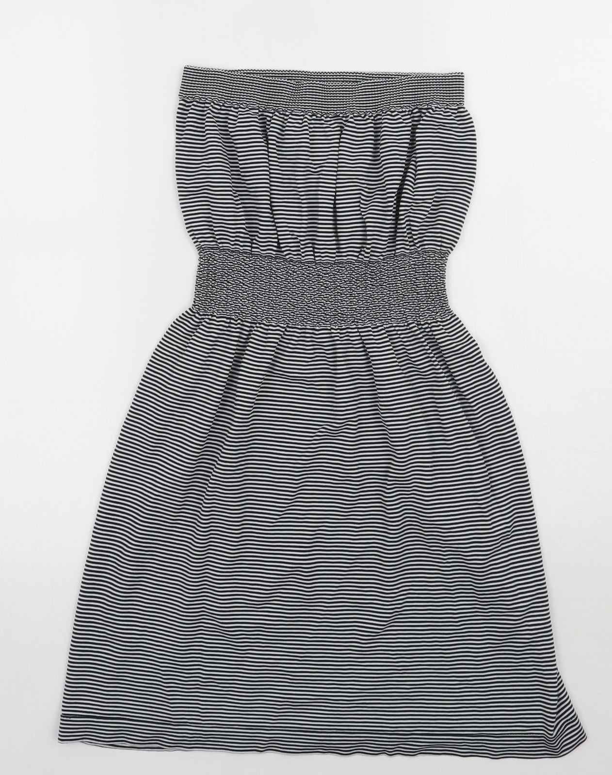 Ocean club Womens White Striped  A-Line  Size 10