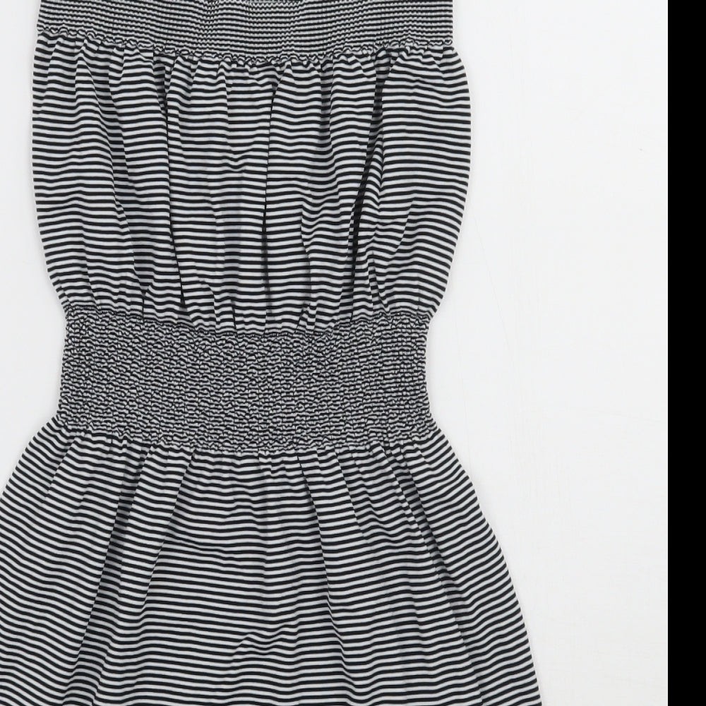 Ocean club Womens White Striped  A-Line  Size 10
