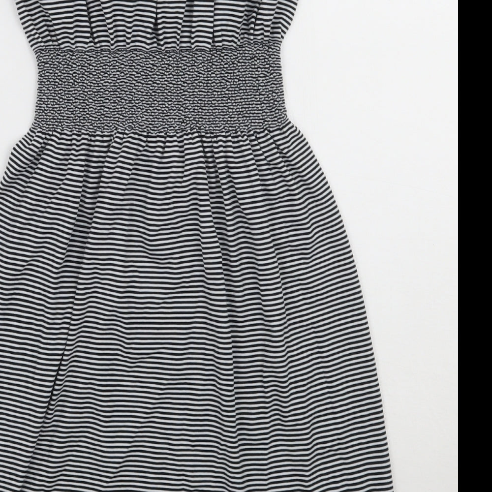 Ocean club Womens White Striped  A-Line  Size 10
