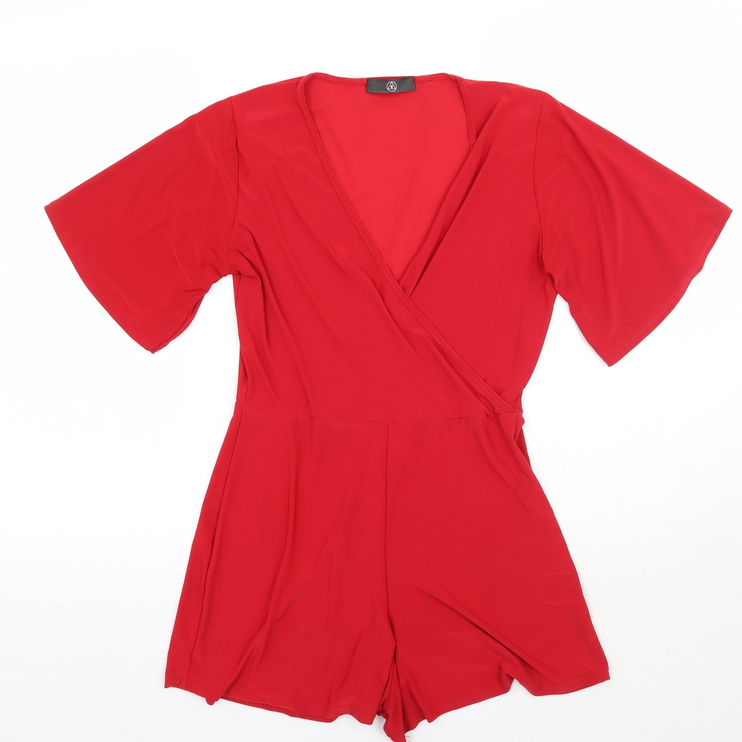 Missguided Womens Red   Playsuit One-Piece Size 10