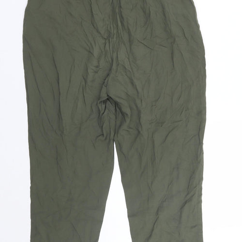 H&M Womens Green   Trousers  Size 12 L28 in