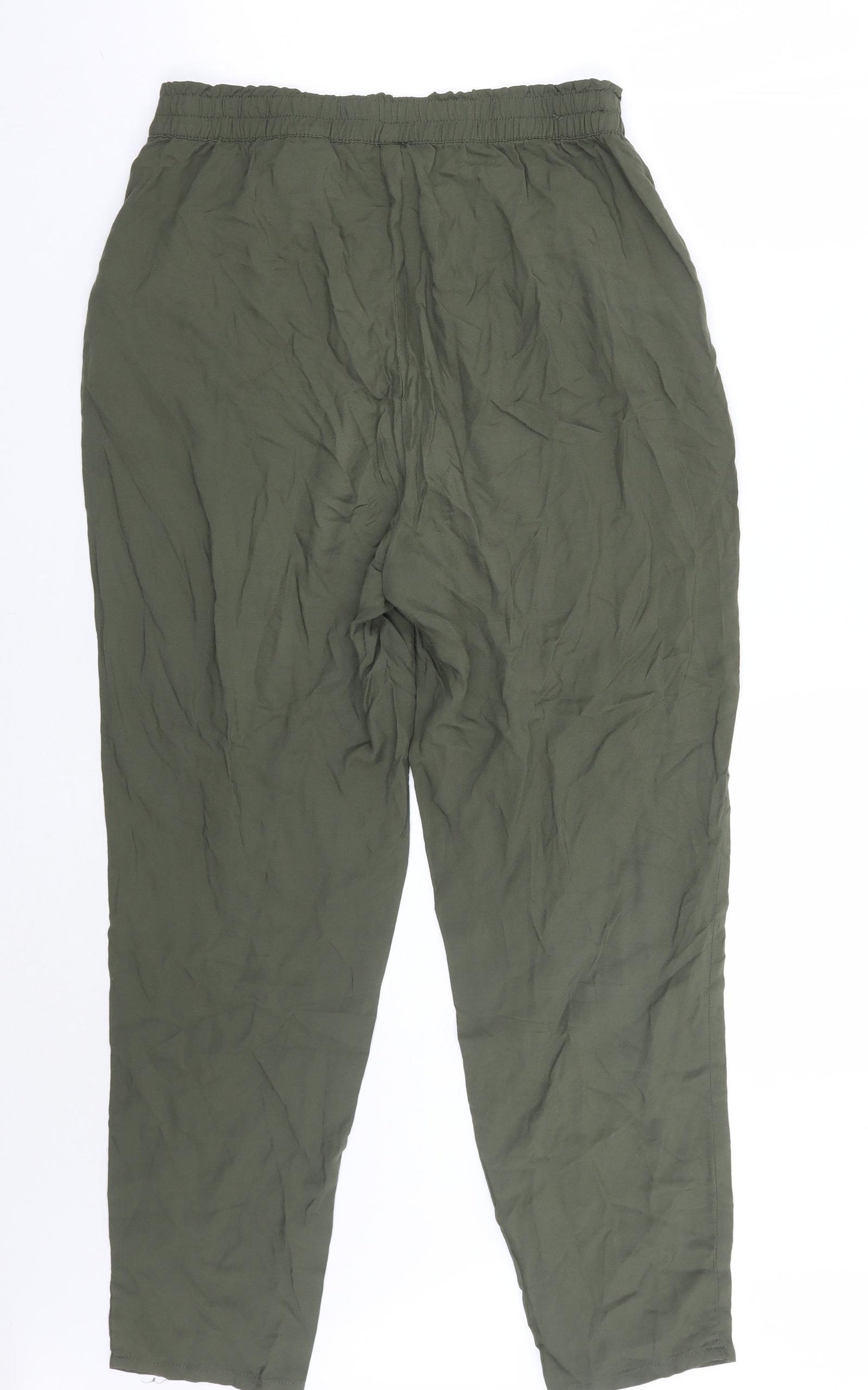 H&M Womens Green   Trousers  Size 12 L28 in