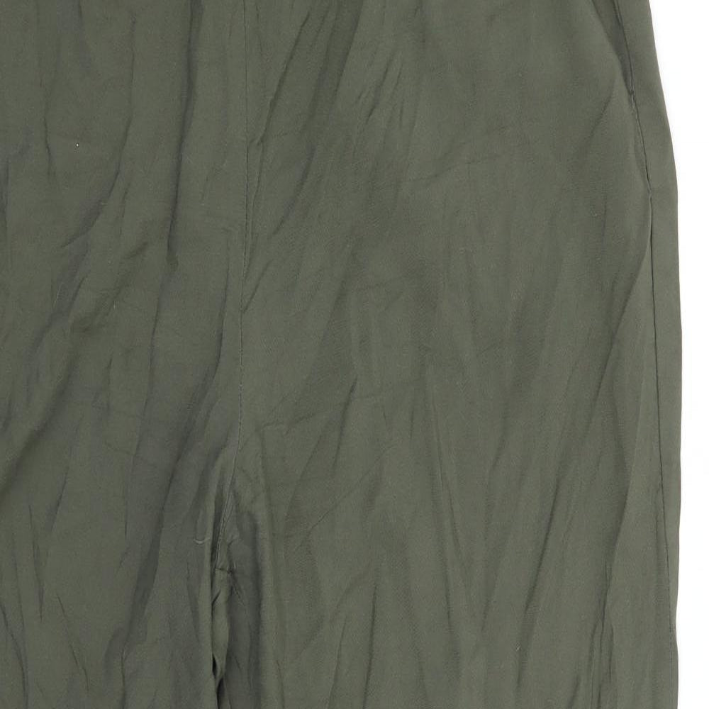 H&M Womens Green   Trousers  Size 12 L28 in