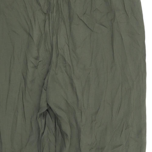 H&M Womens Green   Trousers  Size 12 L28 in