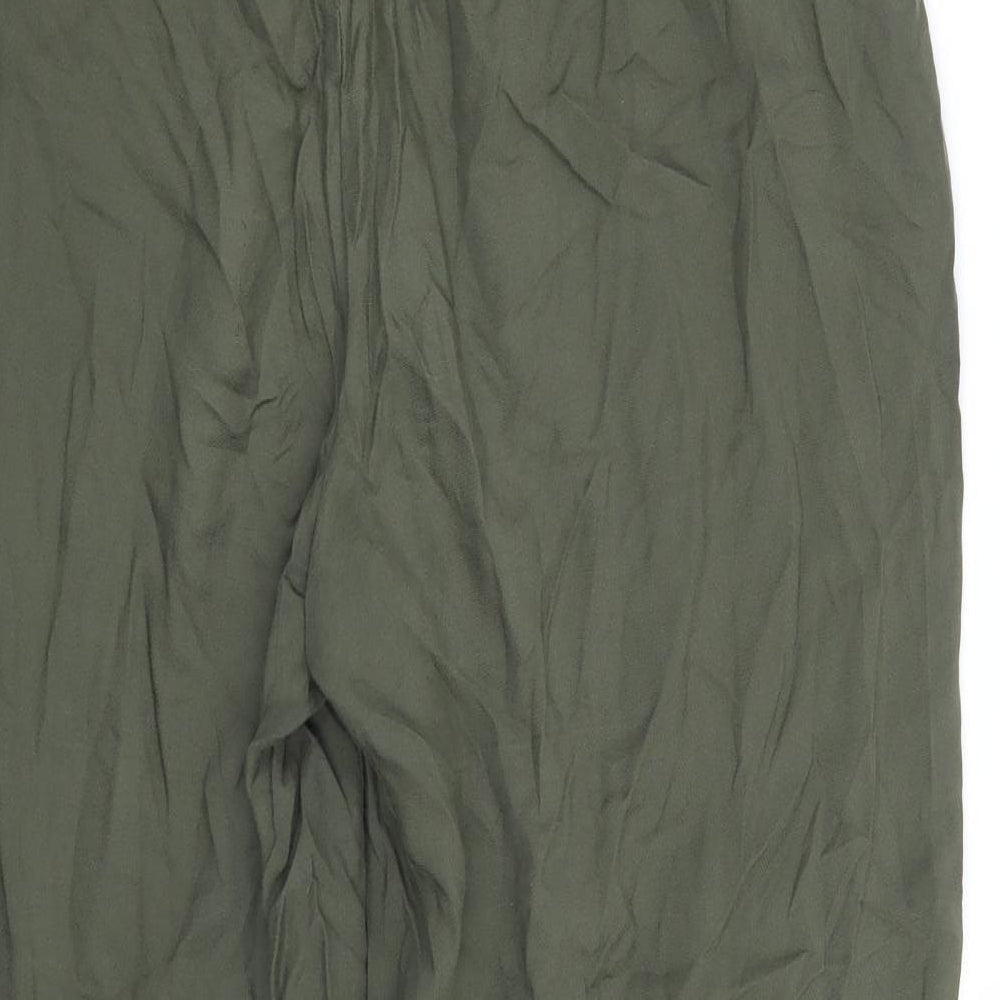 H&M Womens Green   Trousers  Size 12 L28 in