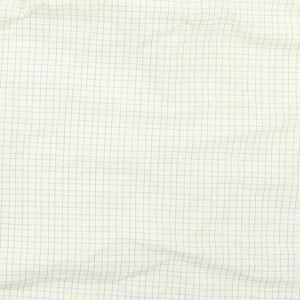 Simon taylor Mens Yellow Check   Button-Up Size 17
