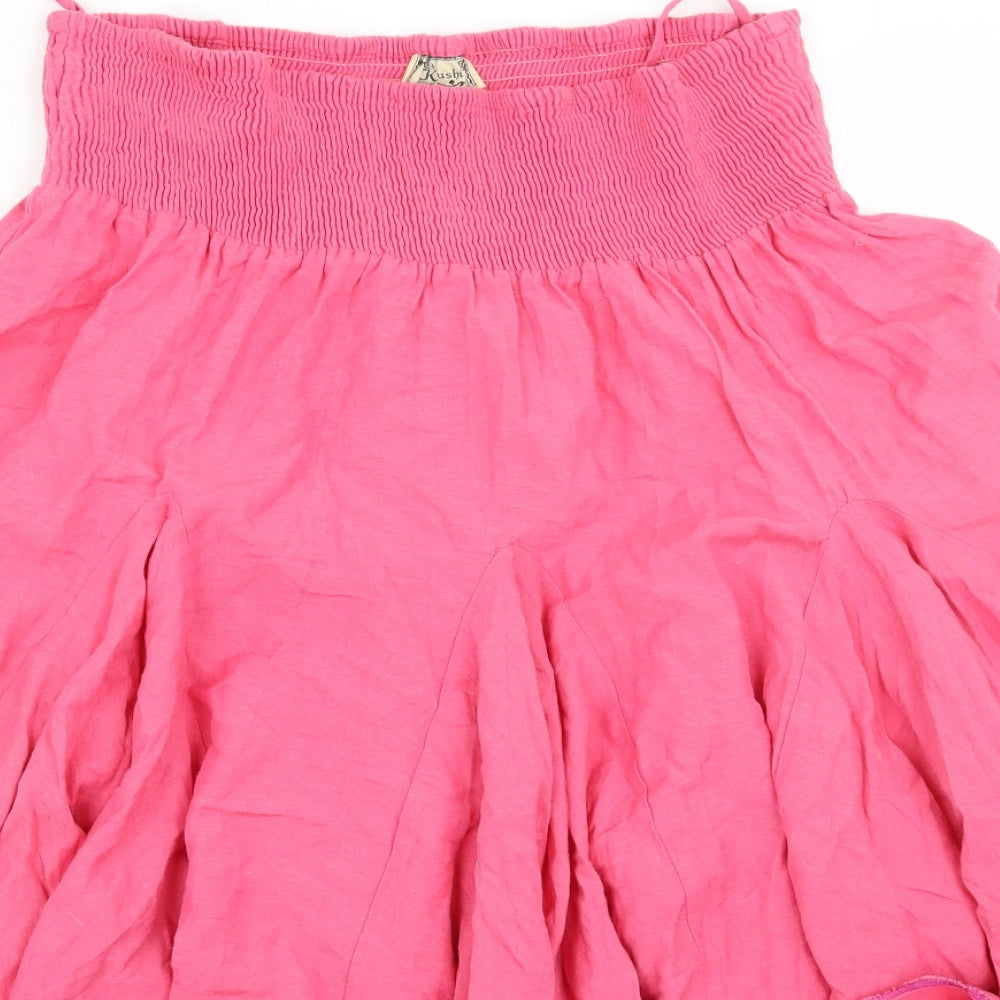 Kushi Womens Pink   A-Line Skirt Size 16