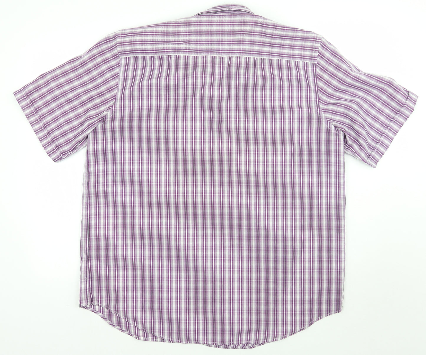 F&F Mens Purple Striped   Button-Up Size L