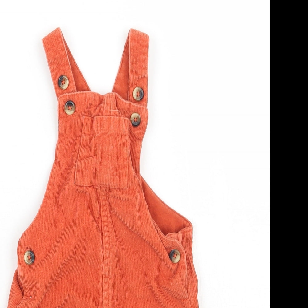 Marks and Spencer Baby Orange   Dungaree One-Piece Size 0-3 Months