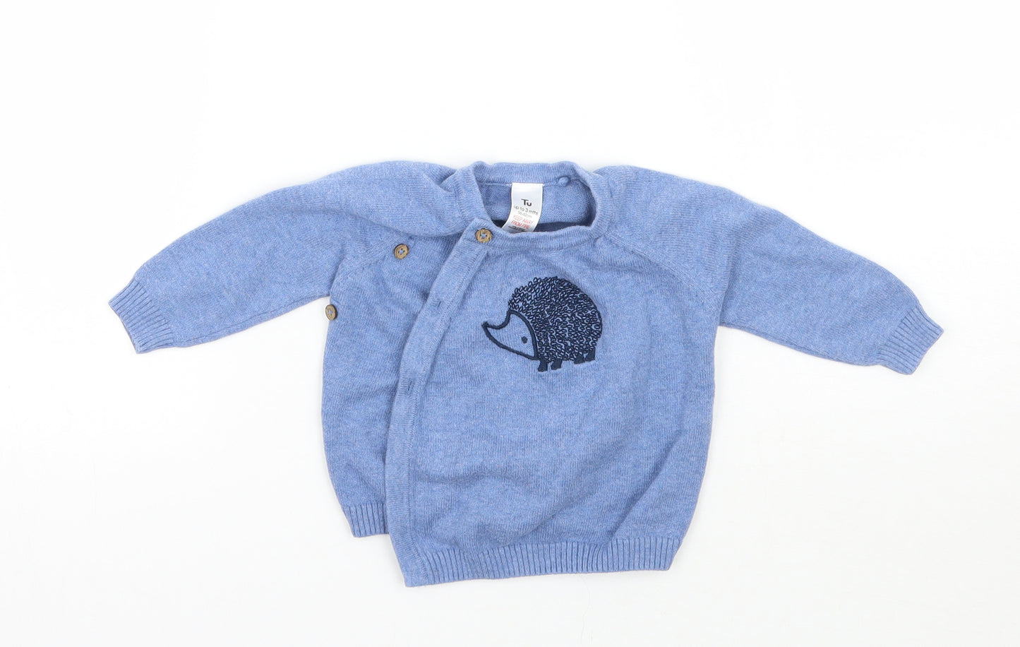 TU Girls Blue   Cardigan Jumper Size 0-3 Months