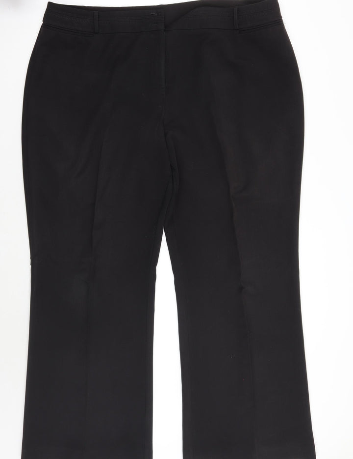 BM Womens Black Trousers Size 22 L30 in
