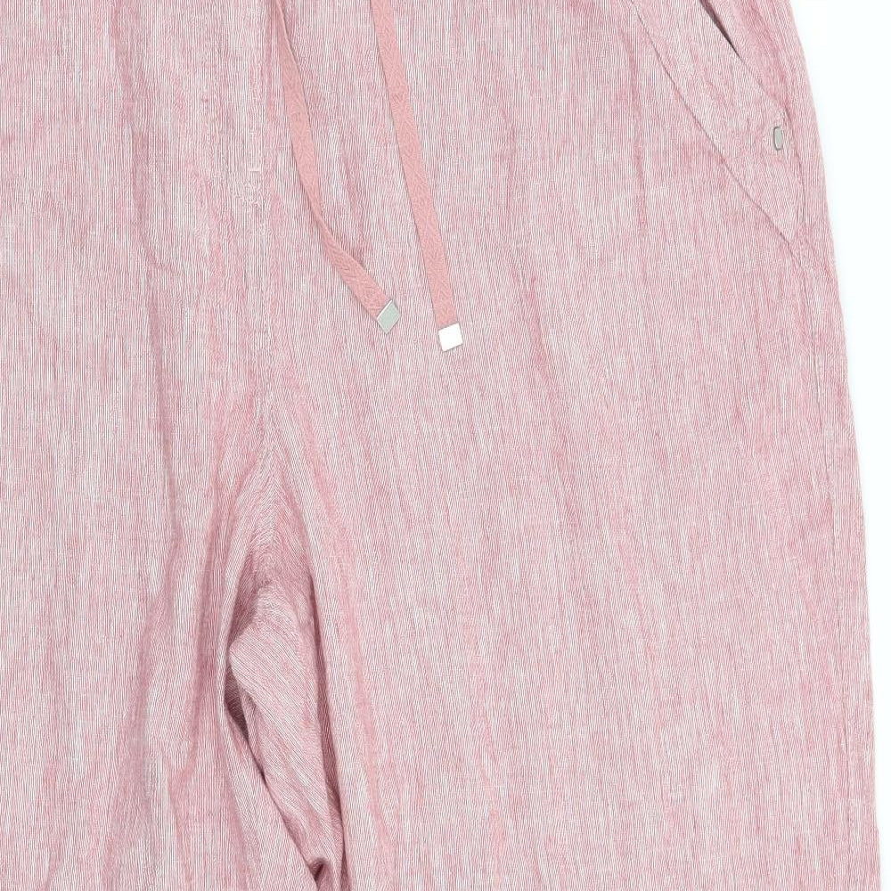 Bonmarché Womens Red   Bloomer Trousers Size 22 L28 in