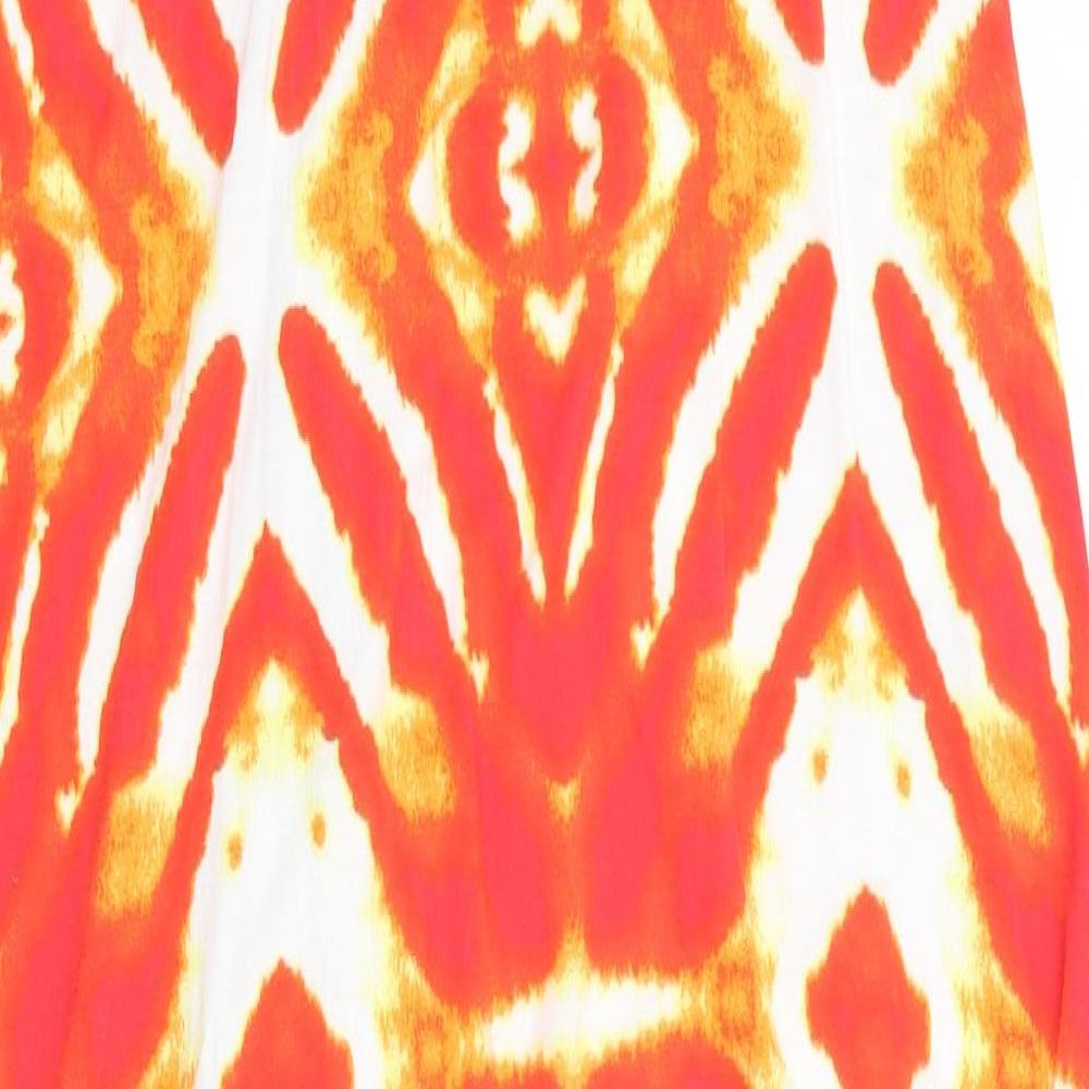 Roman Womens Orange Tie Dye  A-Line  Size 20