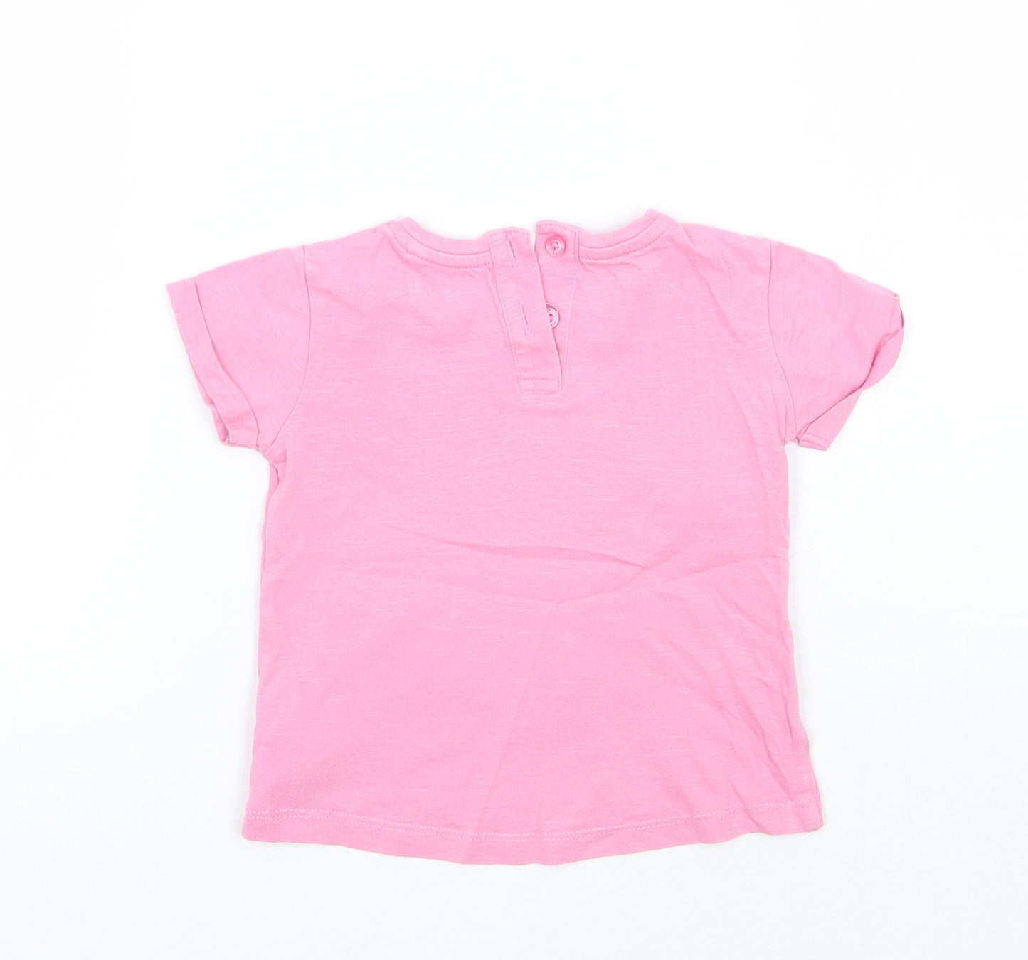 NEXT Girls Pink   Basic T-Shirt Size 6-9 Months