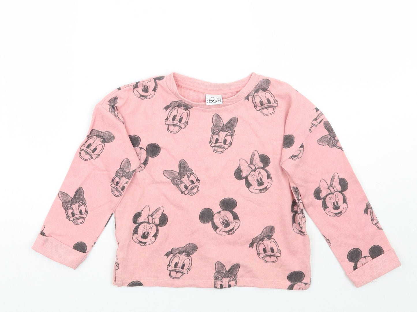 F&F Girls Pink   Pullover Jumper Size 5-6 Years