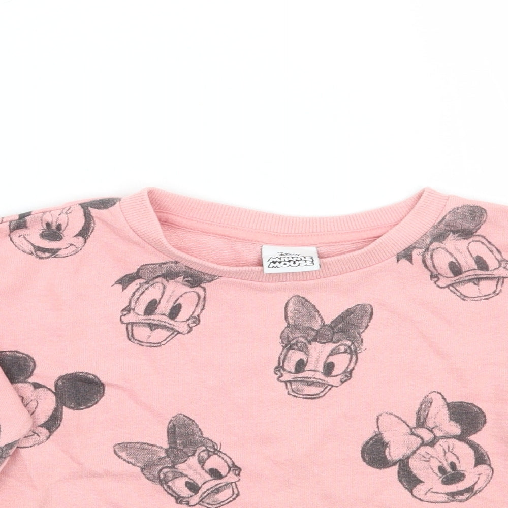 F&F Girls Pink   Pullover Jumper Size 5-6 Years