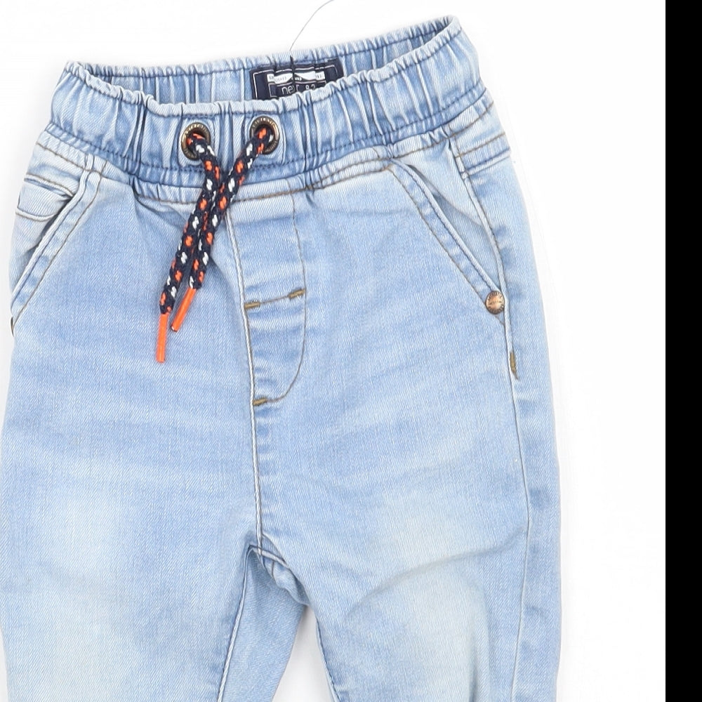 NEXT Boys Blue   Cargo Jeans Size 6-9 Months