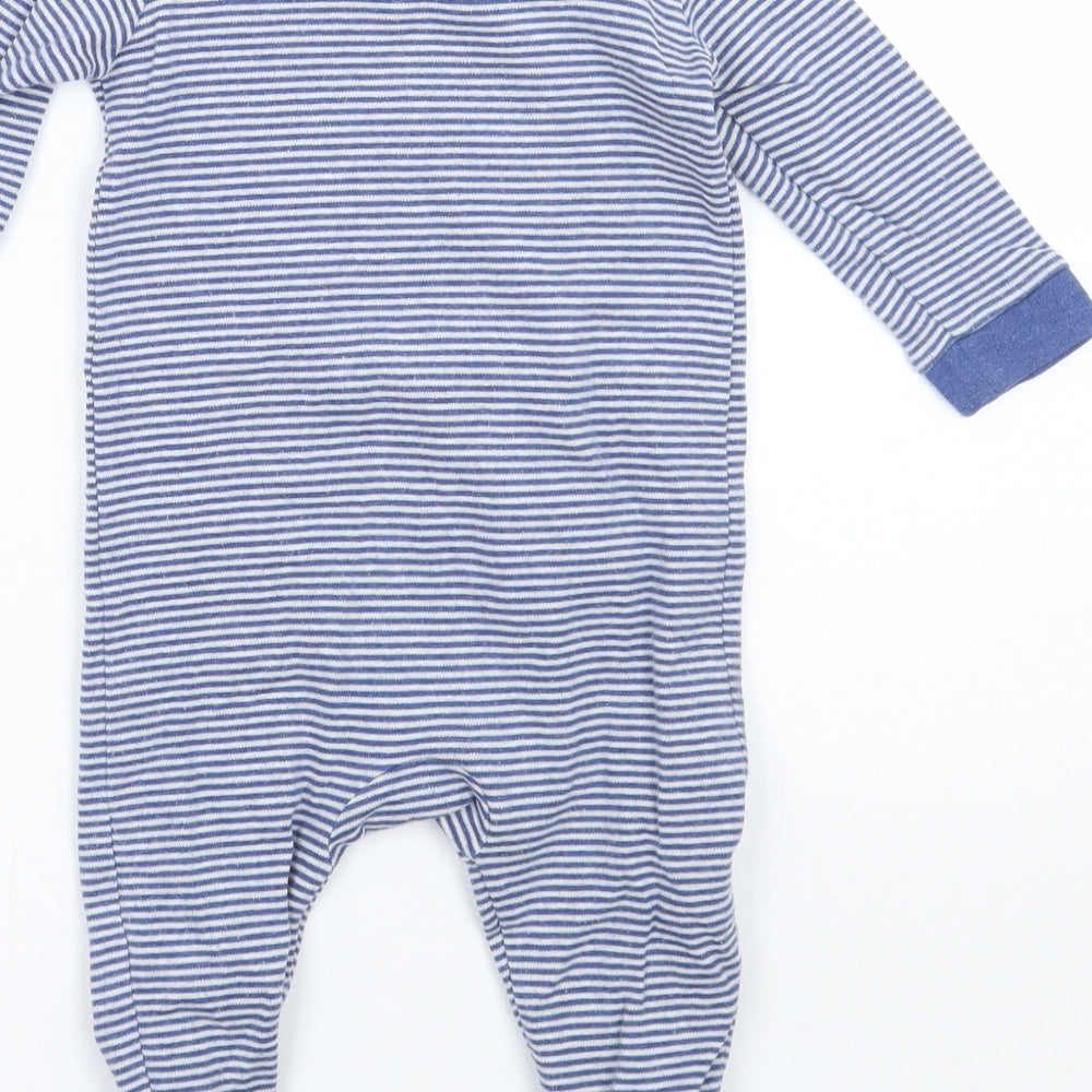 NEXT Baby Blue Striped  Babygrow One-Piece Size 6-9 Months