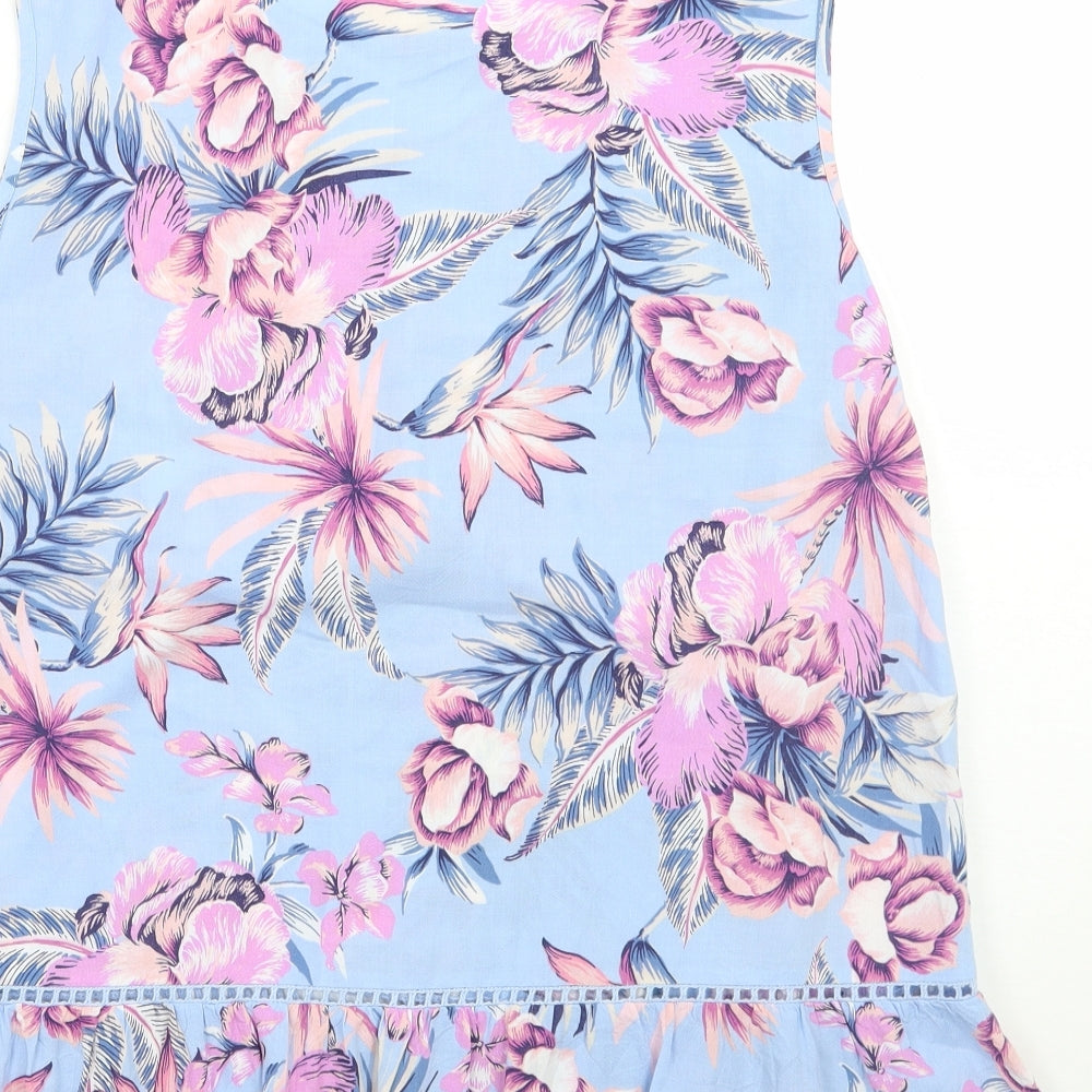 F&F Womens Blue Floral  Basic Blouse Size 18