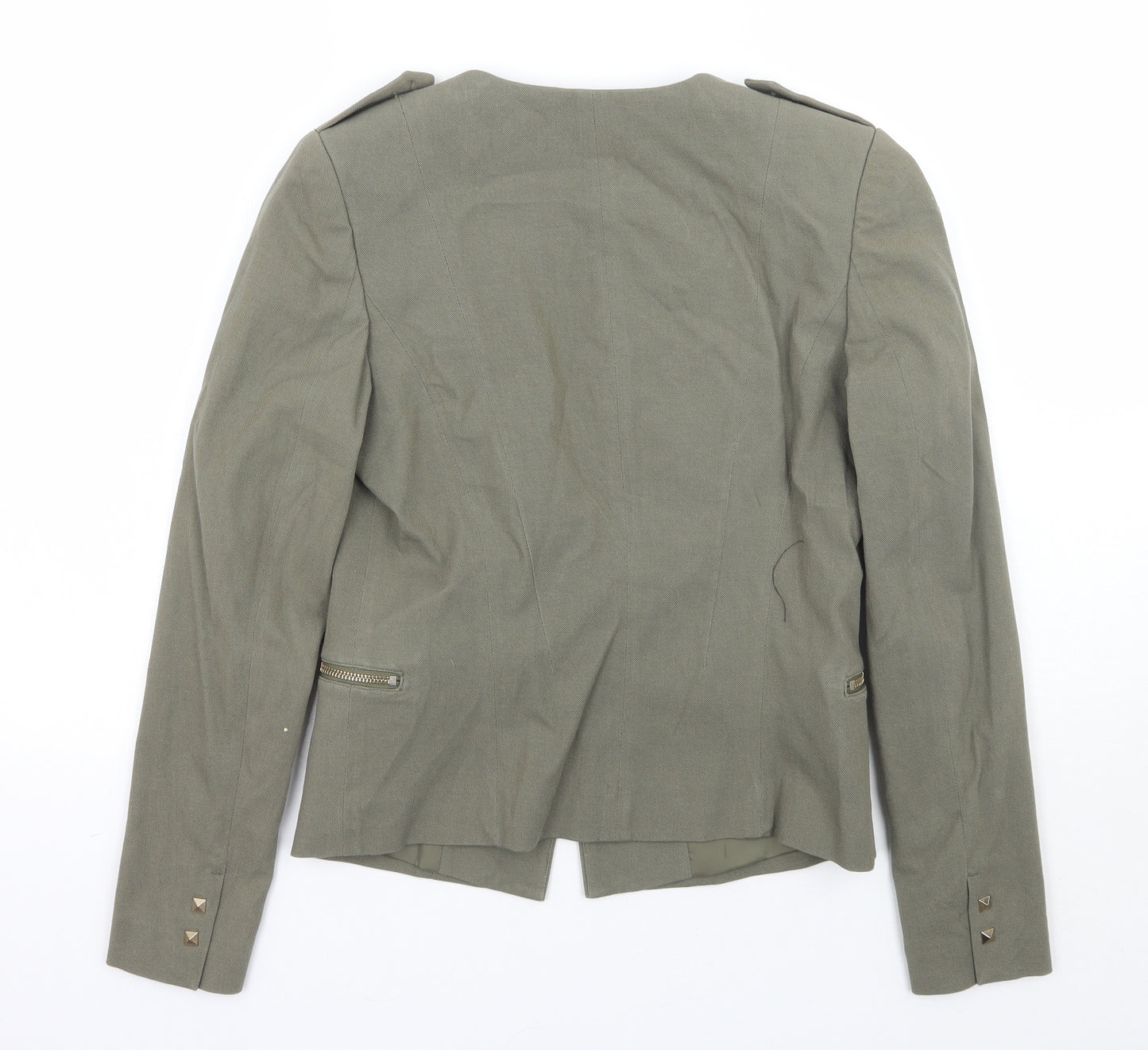 H&M Womens Green   Jacket Coat Size 8