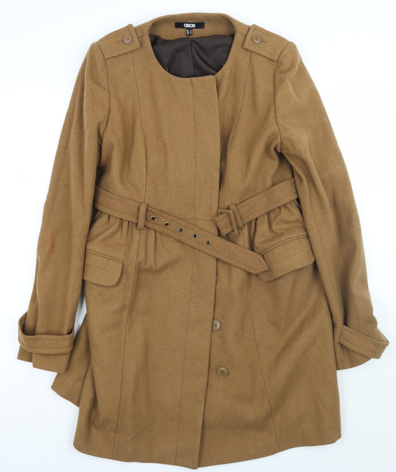 ASOS Womens Brown   Jacket Coat Size 10
