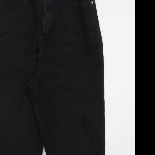 Marks and Spencer Womens Black   Straight Jeans Size 14 L26 in