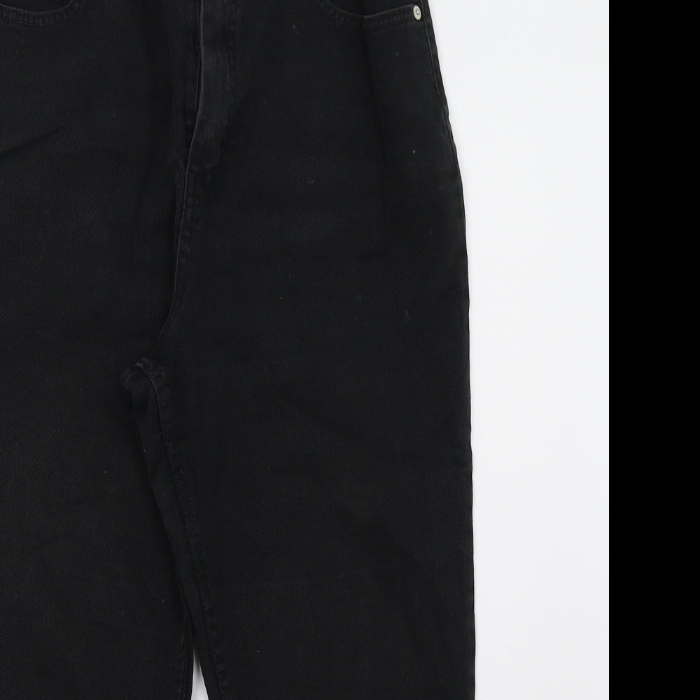 Marks and Spencer Womens Black   Straight Jeans Size 14 L26 in