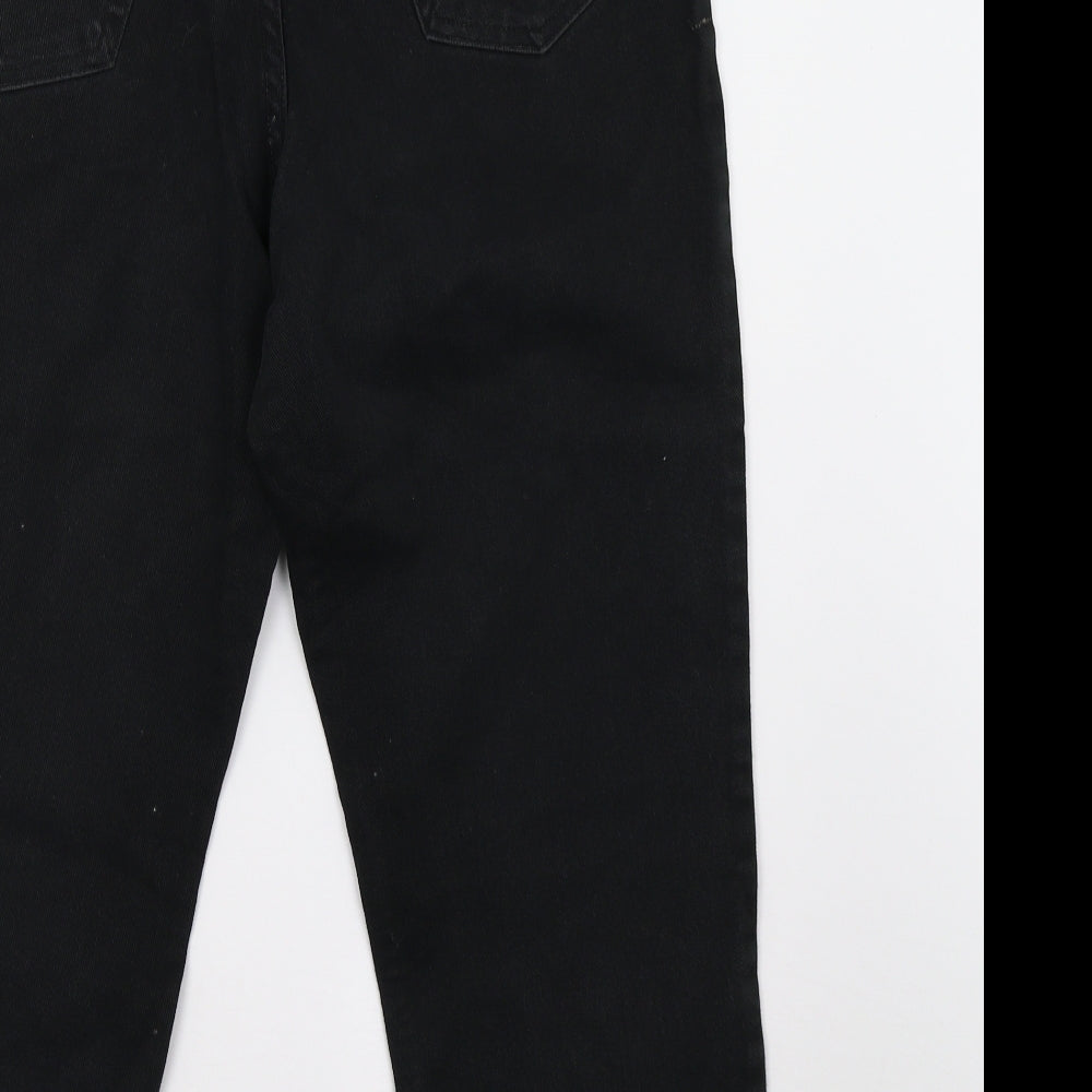 Marks and Spencer Womens Black   Straight Jeans Size 14 L26 in