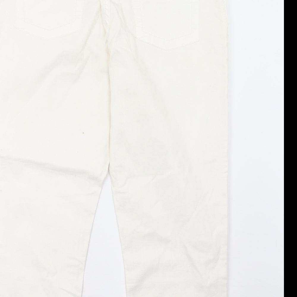 Cherokee Womens White  Denim Cropped Jeans Size 14 L23 in