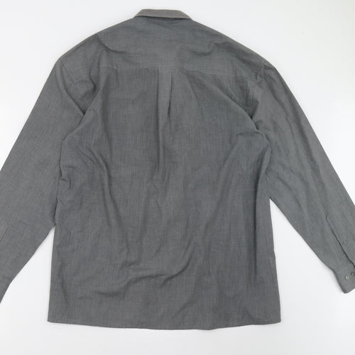infuse Mens Grey    Button-Up Size XL