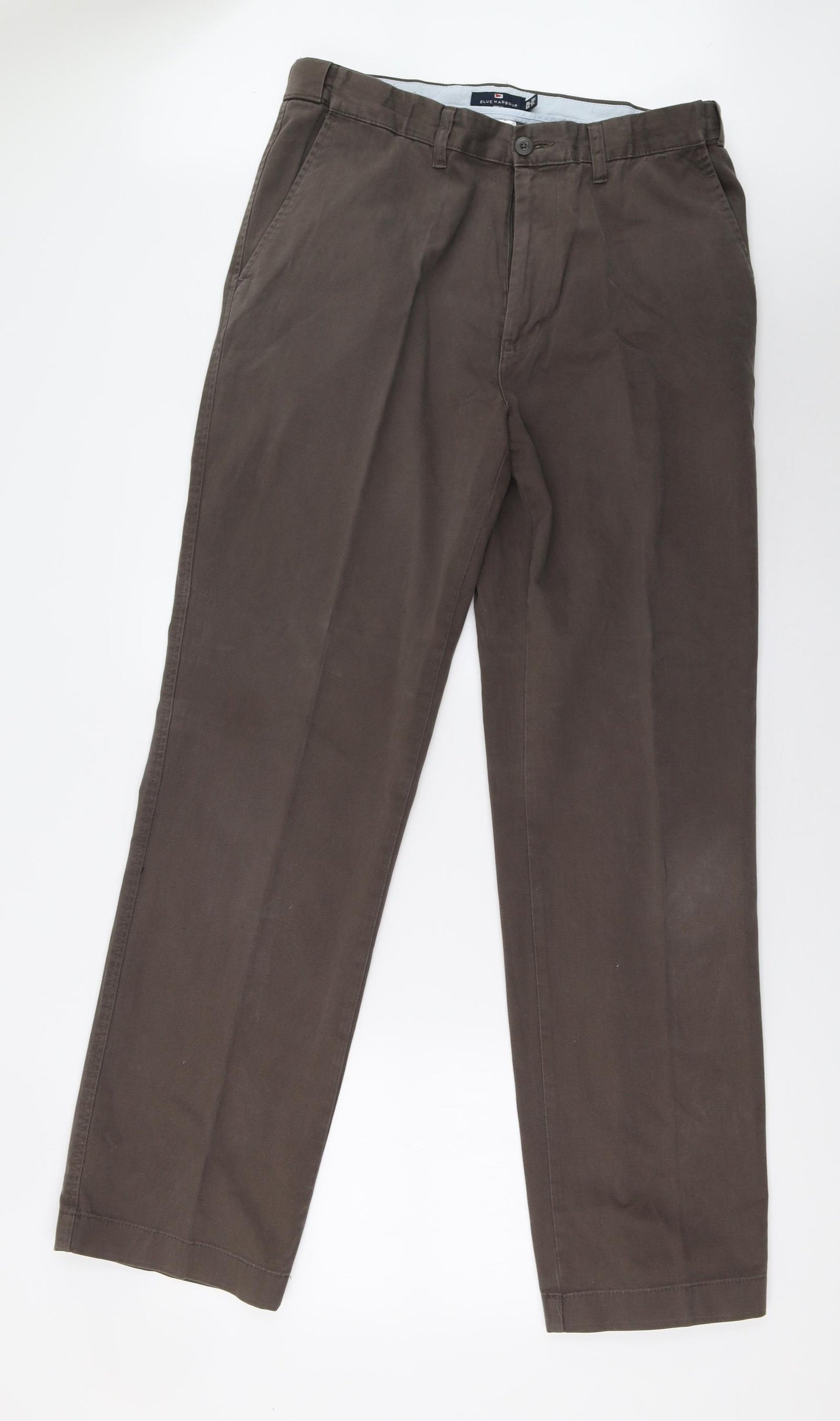 Marks and Spencer Mens Brown   Trousers  Size 34 L33 in