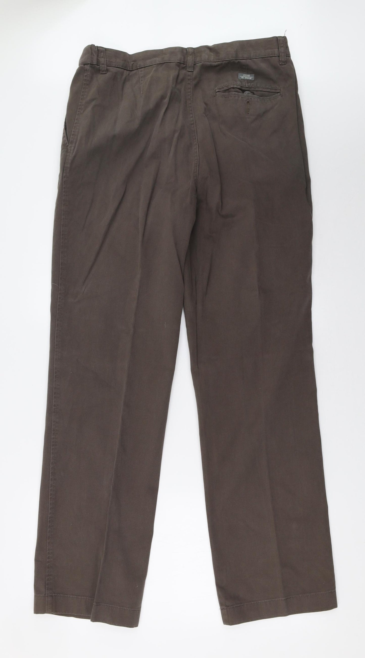 Marks and Spencer Mens Brown   Trousers  Size 34 L33 in
