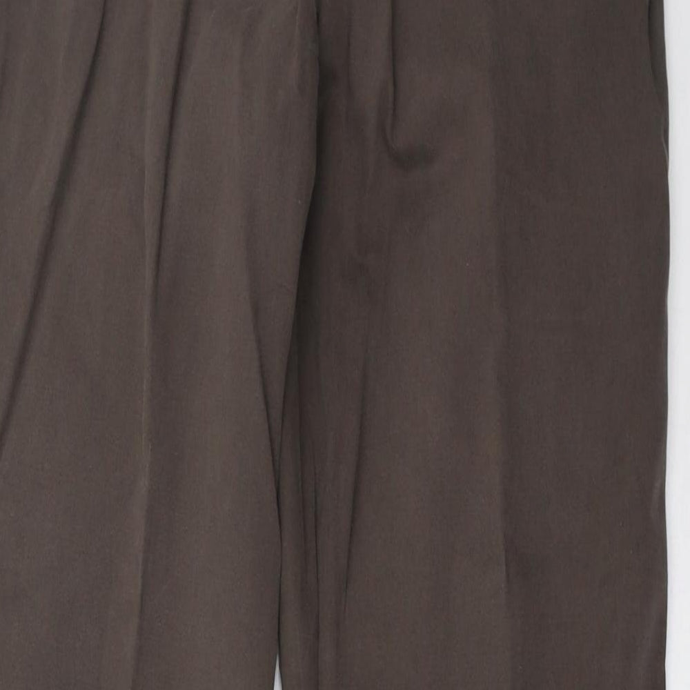 Marks and Spencer Mens Brown   Trousers  Size 34 L33 in