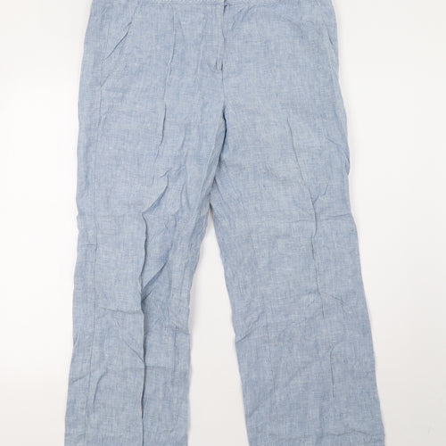 Sainsburys Womens Blue   Trousers  Size 16 L29 in