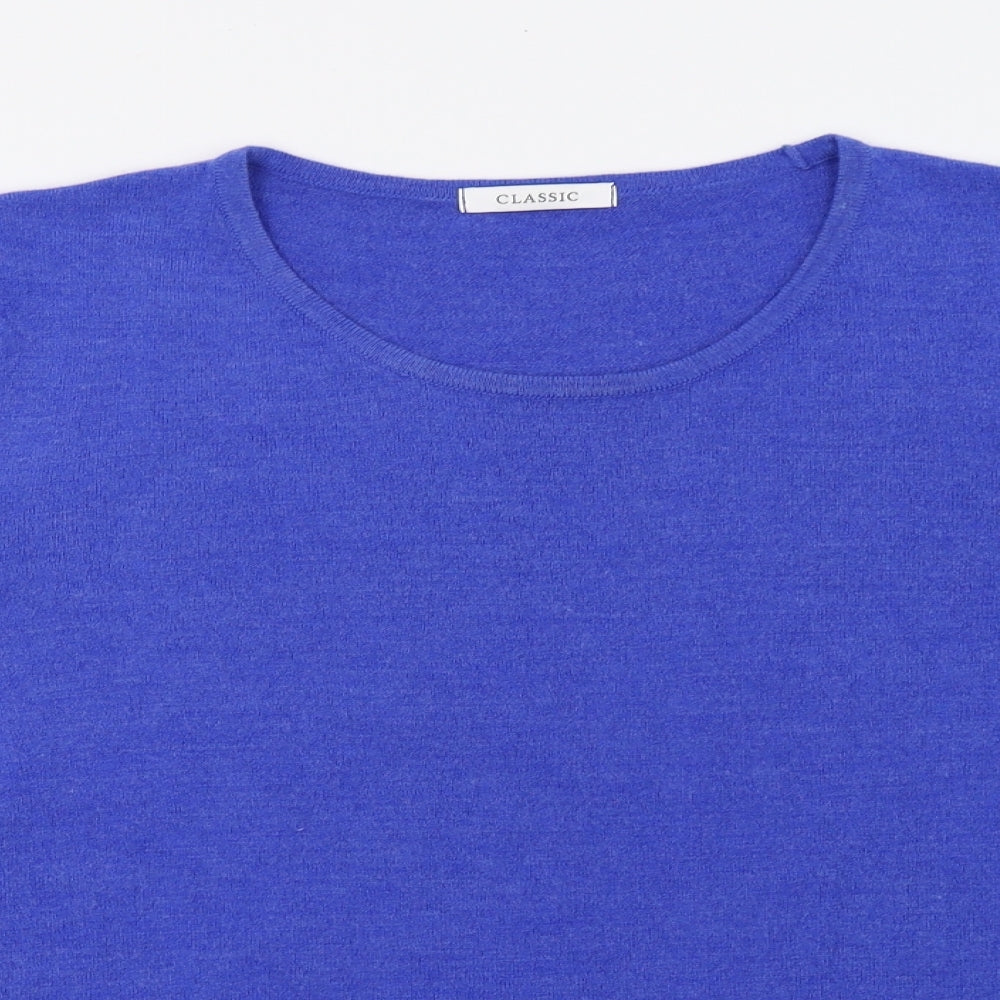 Marks and Spencer Womens Blue  Knit Pullover Sweatshirt Size 22