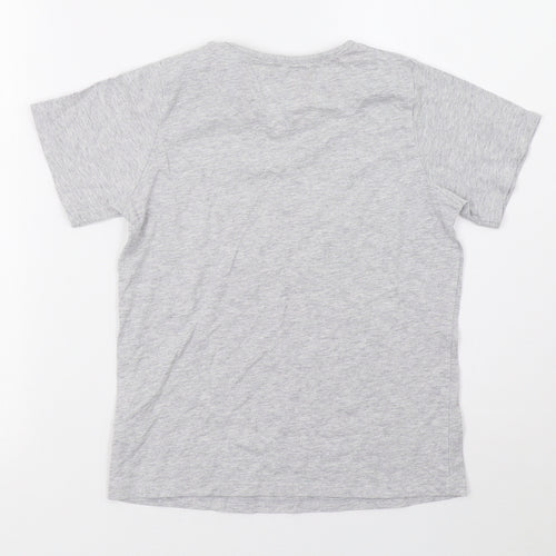 Matalan Boys Grey   Basic T-Shirt Size 8 Years