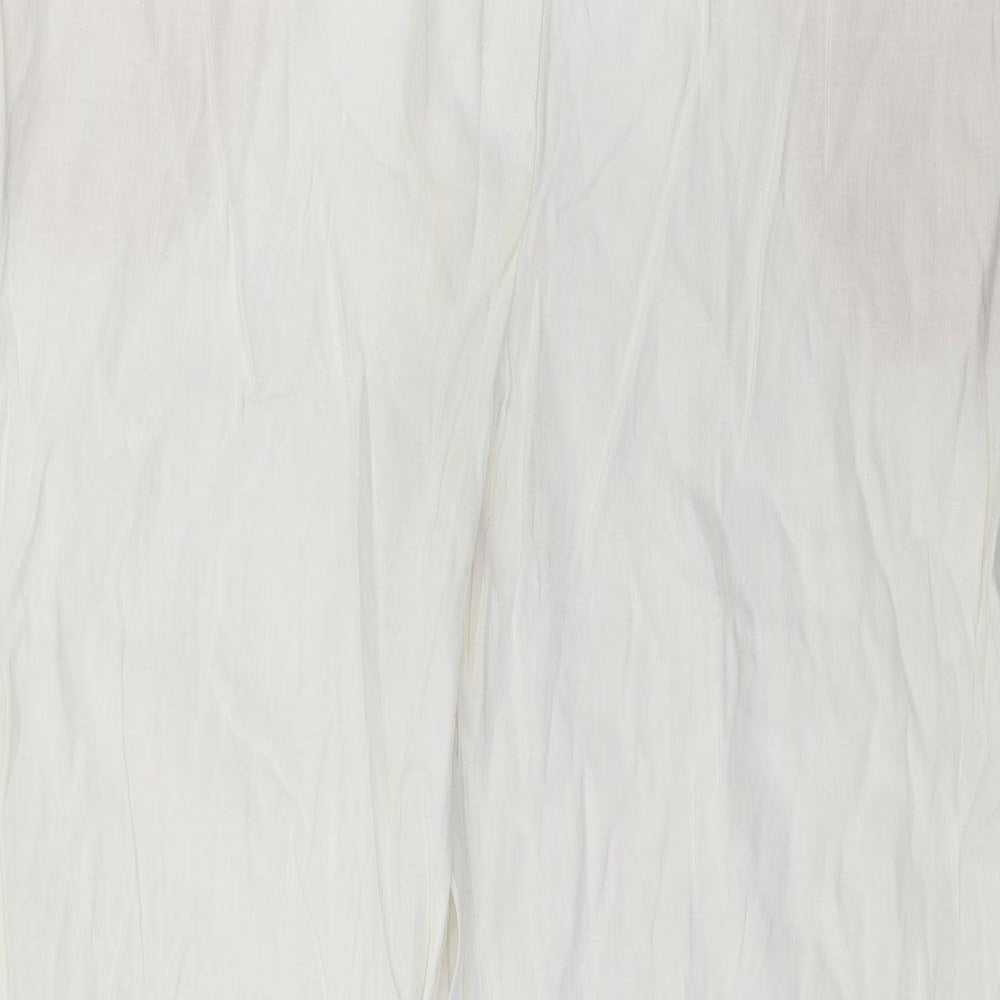 Marks and Spencer Womens White   Trousers  Size 18 L34 in
