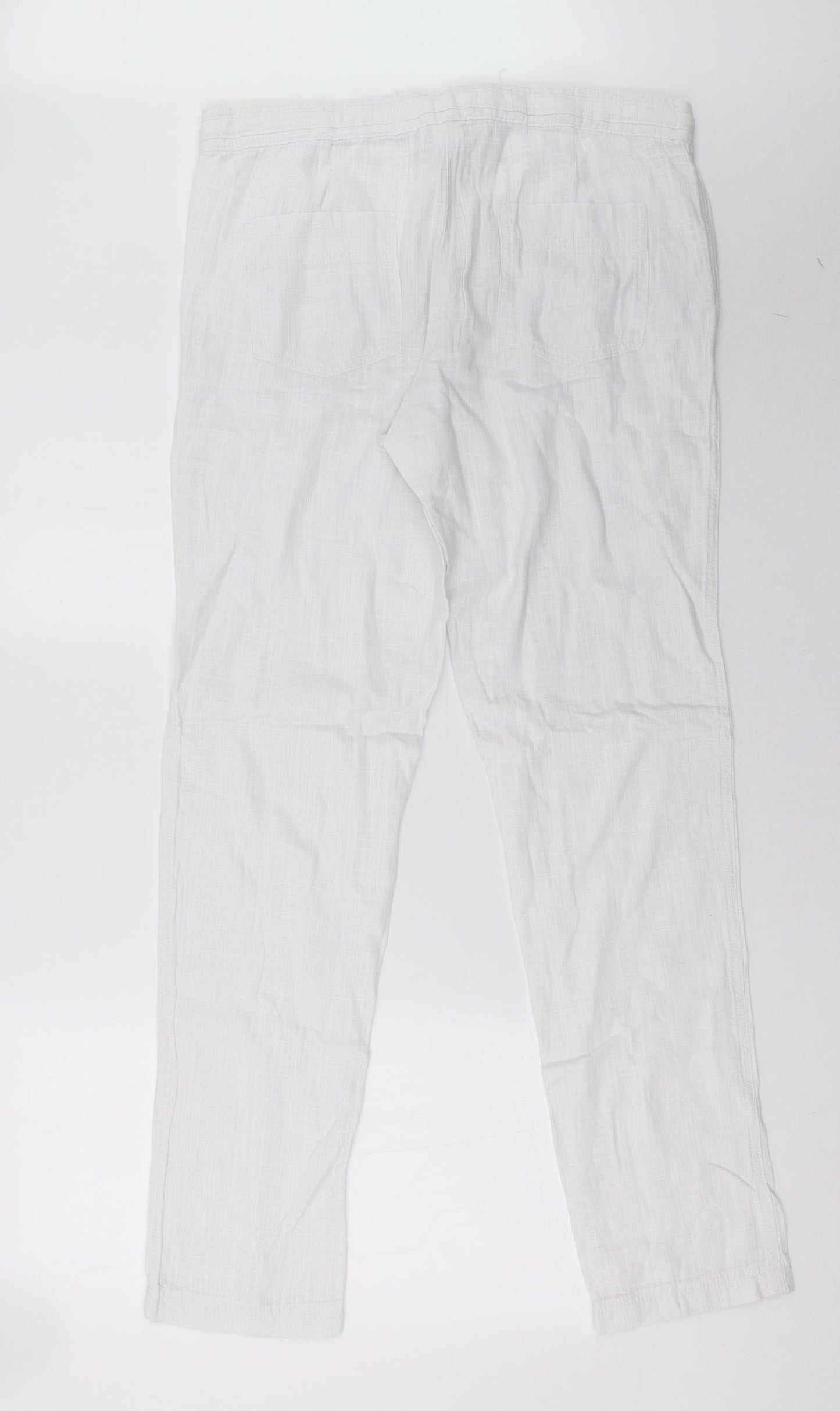 NEXT Womens Grey   Chino Trousers Size 12 L34 in