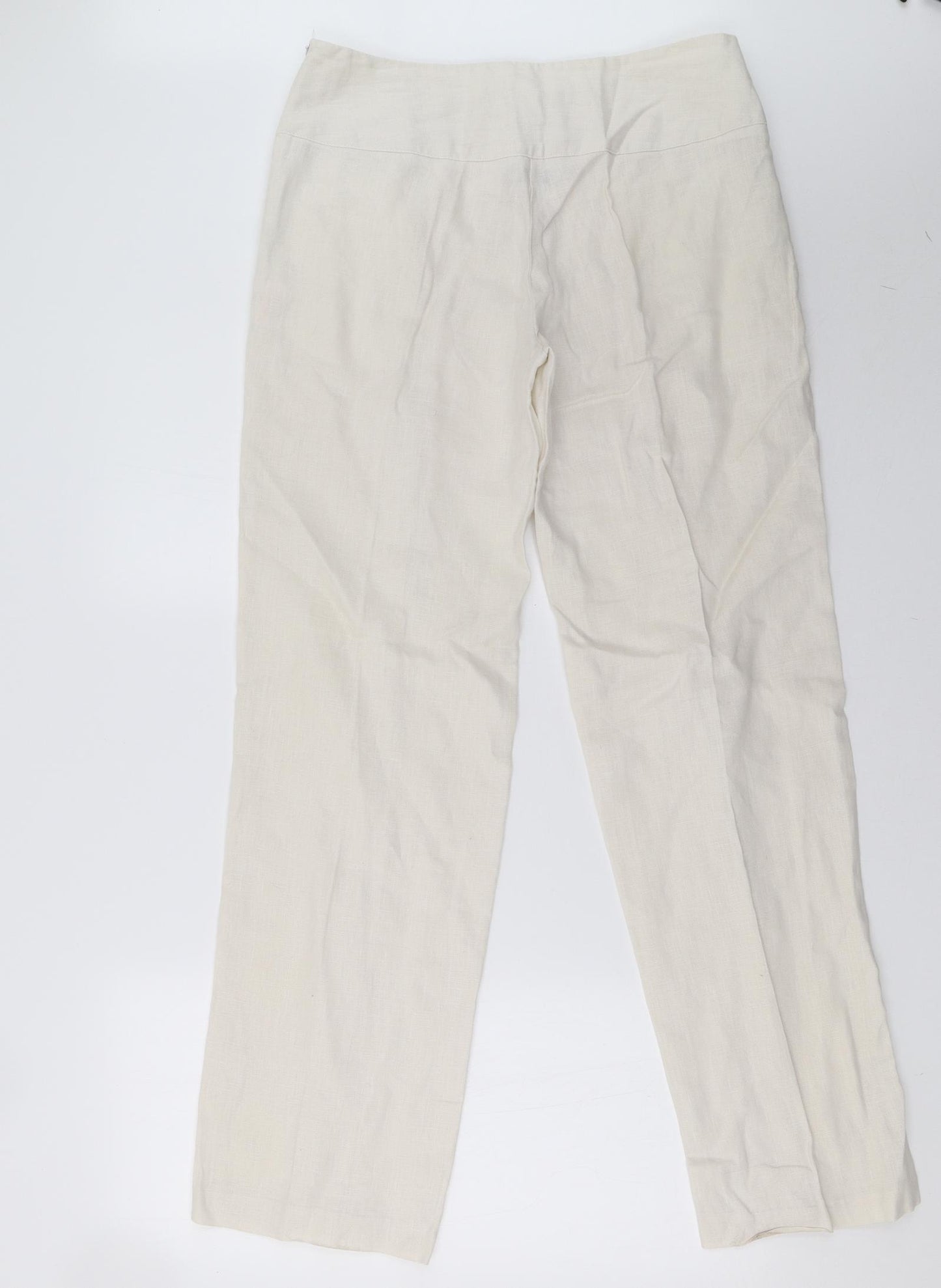 Primark Womens White   Trousers  Size 12 L31 in