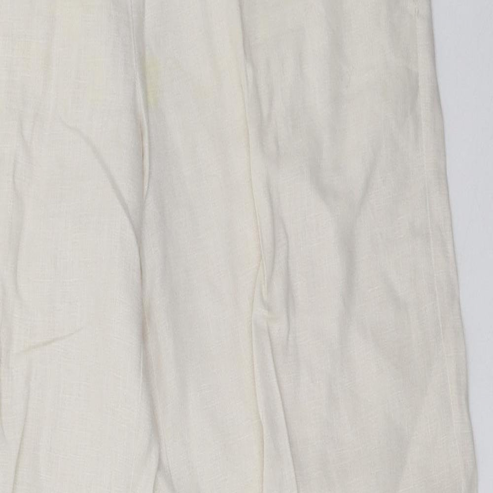Primark Womens White   Trousers  Size 12 L31 in