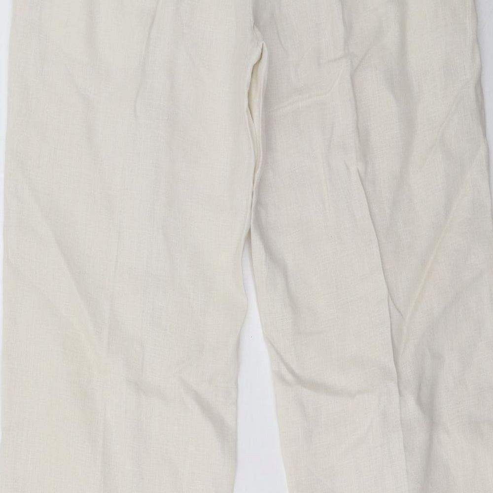 Primark Womens White   Trousers  Size 12 L31 in