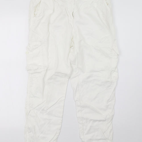 Best Mountain Womens White   Trousers  Size 12 L28 in