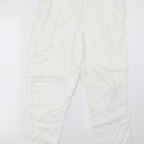 Best Mountain Womens White   Trousers  Size 12 L28 in