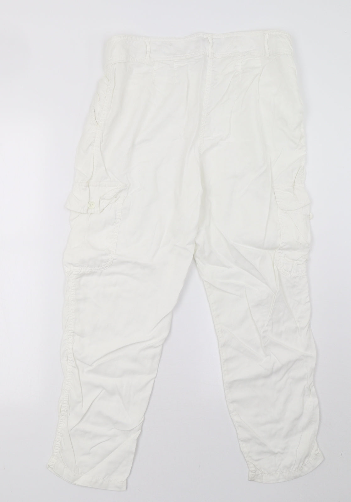Best Mountain Womens White   Trousers  Size 12 L28 in